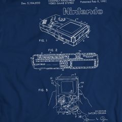 Nintendo Game Boy 1993 Brevet Jeu T-Shirt
