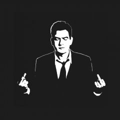 Charlie Sheen Doigt D’honneur T-Shirt