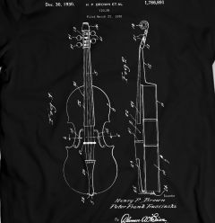 Violon Brun 1930 Musique T-Shirt